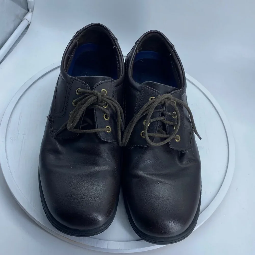 Outland Comfort Men's Brown Leather Lace-Up Dress Shoes Comfortable Size 11‎